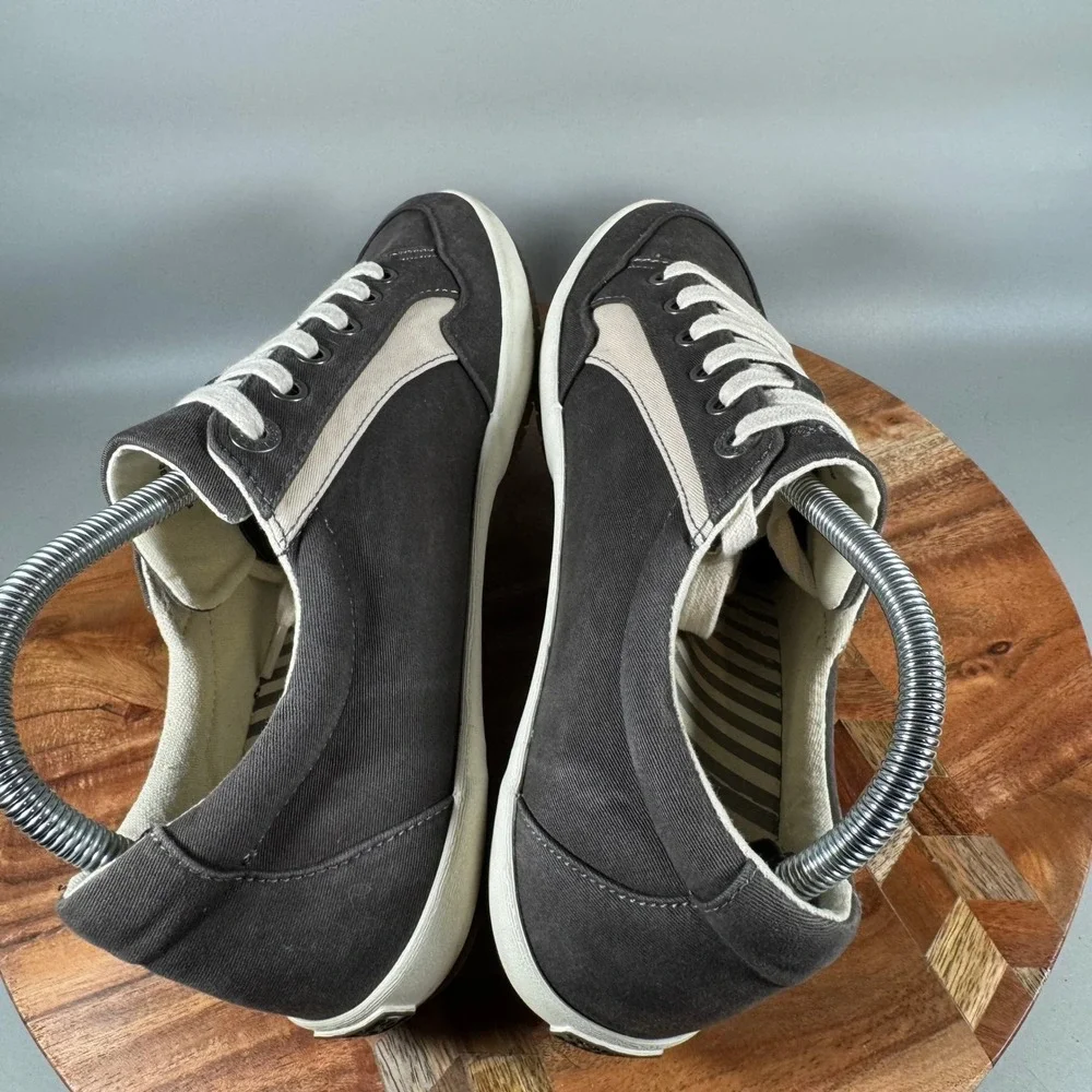 Taos Shooting Star Charcoal Gray Canvas Lace Up Sneakers Womens 10 SHS-14010